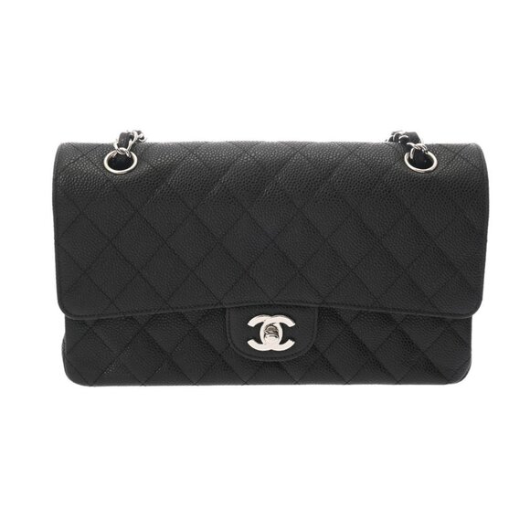 CHANEL Matrasse ChainShoulder 9.8" W flap Black/Noir 806000640676000 - Picture 1 of 10
